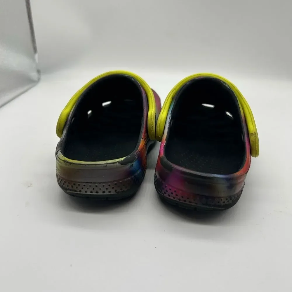 Crocs Kids Multicolor Slip-on Clogs with Yellow Strap